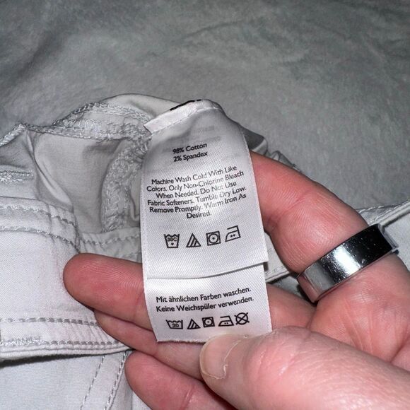 Eddie Bauer Women’s Size 6 City Scape Ankle Pants Cement Khaki Tan NWT - Picture 5 of 9